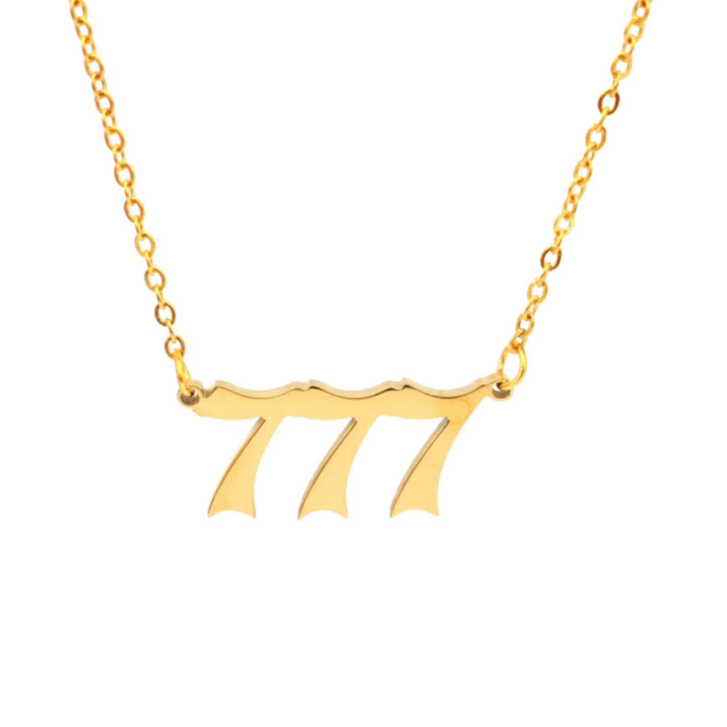 GOLD ANGEL NUMBERS NECKLACE
