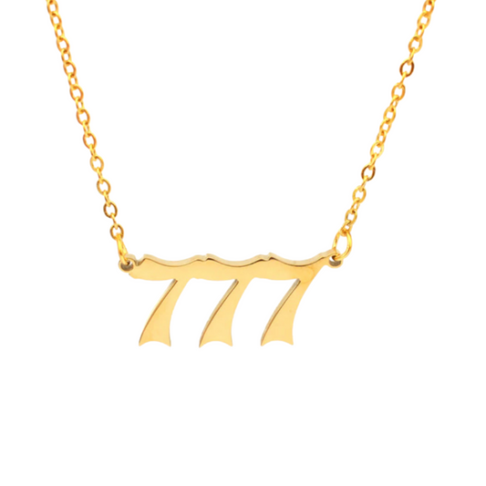 GOLD ANGEL NUMBERS NECKLACE