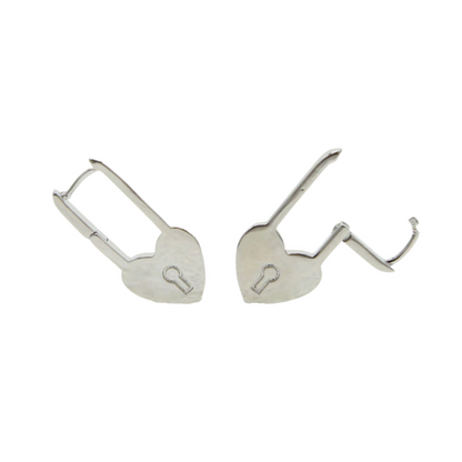 HEART ON LOCK EARRINGS