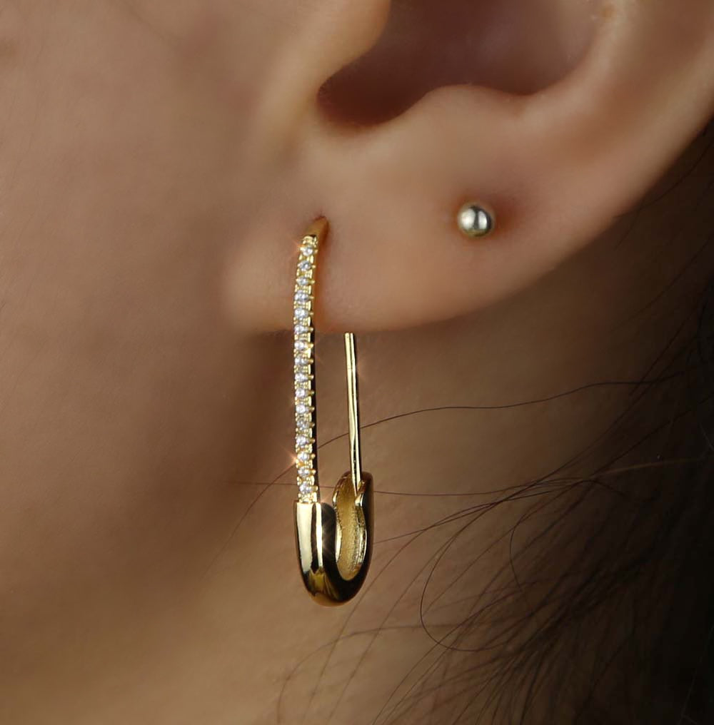 SAFETY PIN EARRINGS