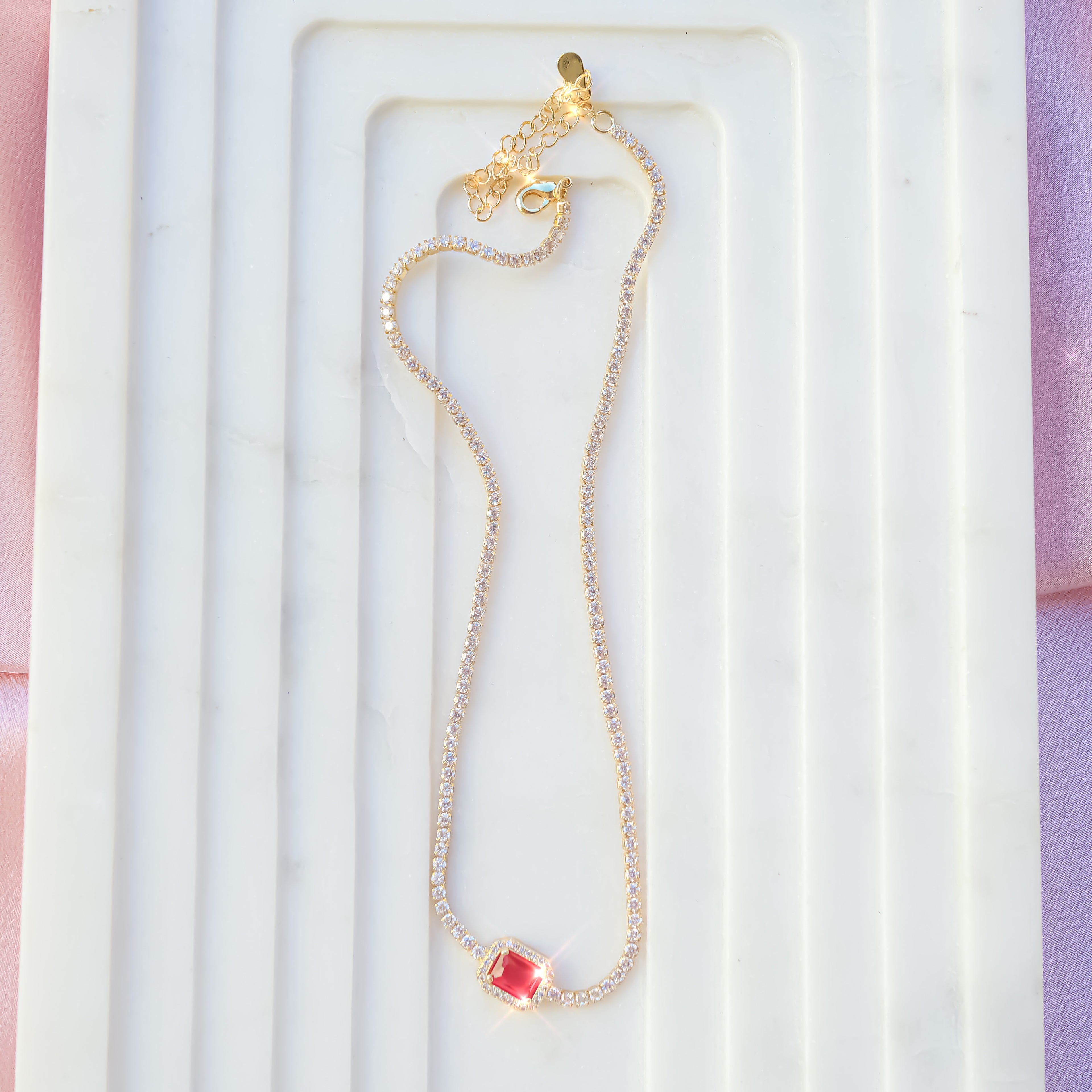 ruby choker, diamond choker, red diamond, ruby red, choker