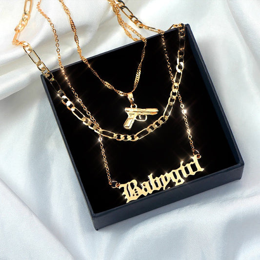 HOOD BABY NECKLACE SET