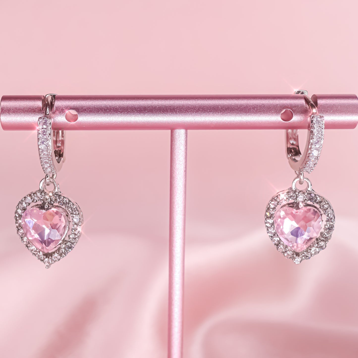LOVE YOU ALWAYS CHARM HOOPS