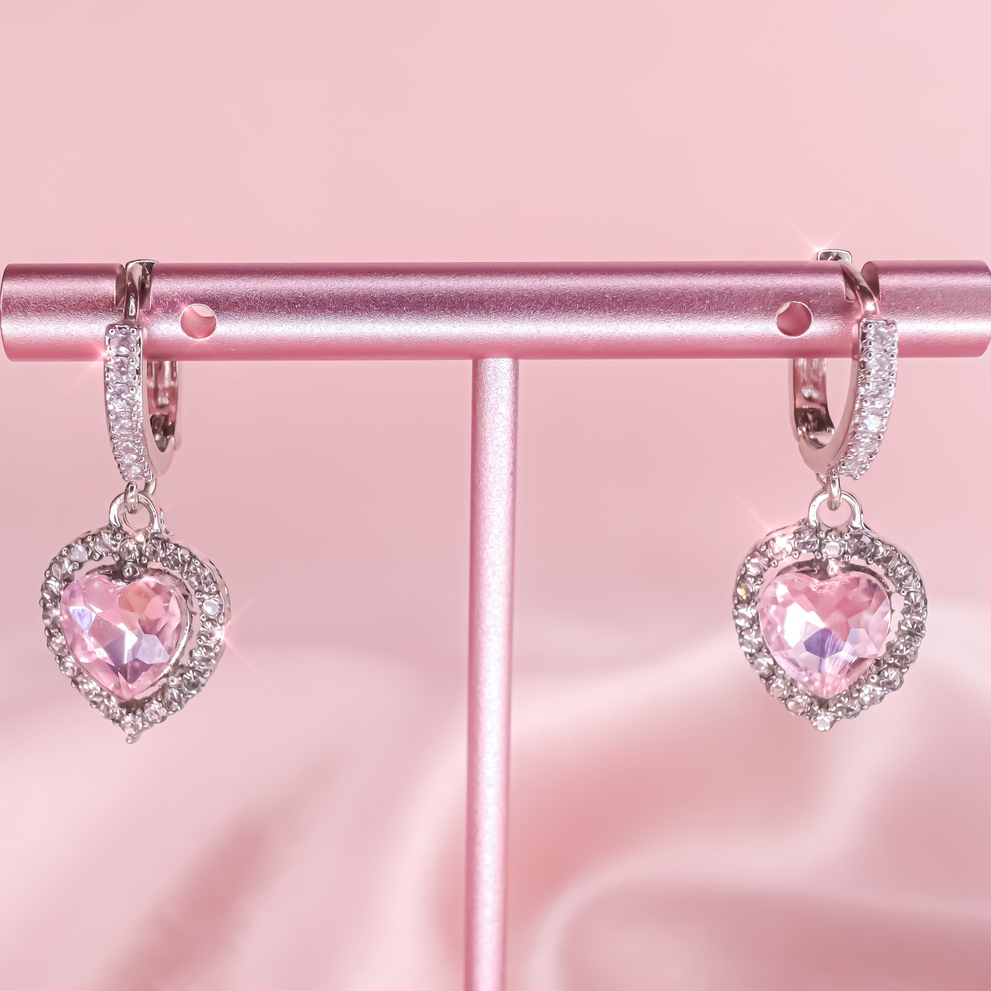 LOVE YOU ALWAYS CHARM HOOPS