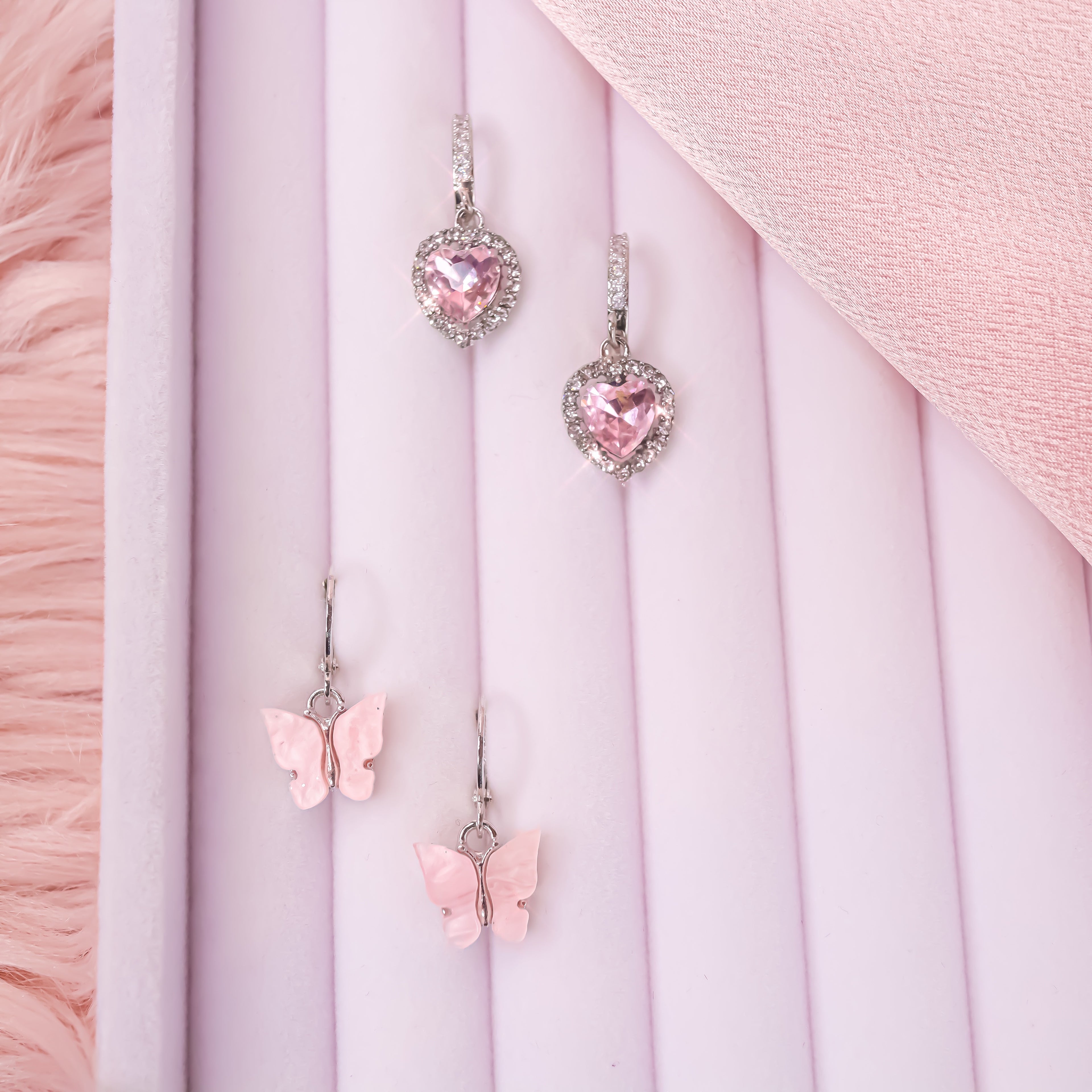 LOVE YOU ALWAYS CHARM HOOPS