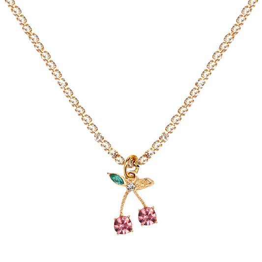 PINK CHERRY NECKLACE